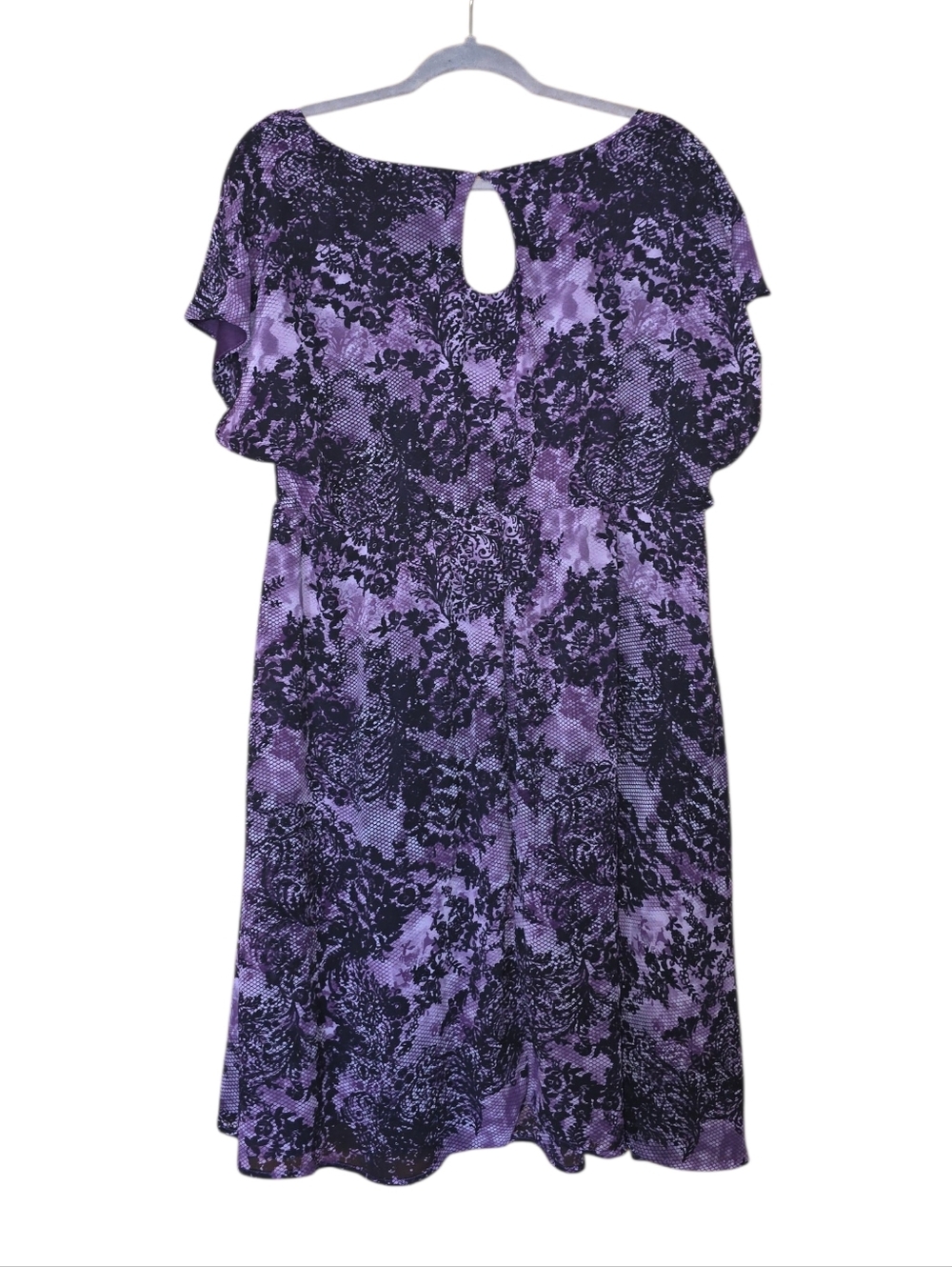 Torrid Purple Black Scoop Neck Dress - Picture 5 of 5